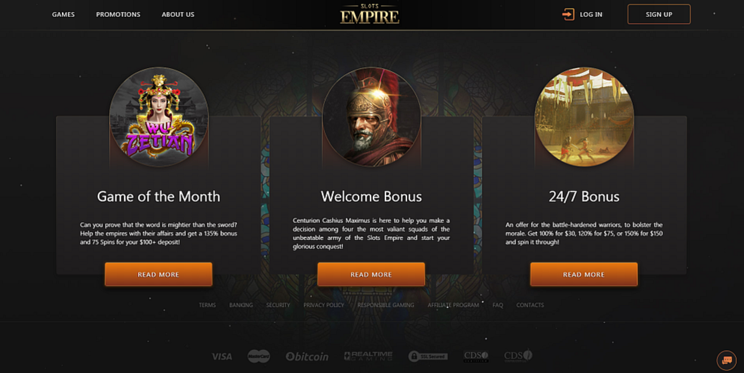 Overview of Various Bonuses at Slots Empire Casino